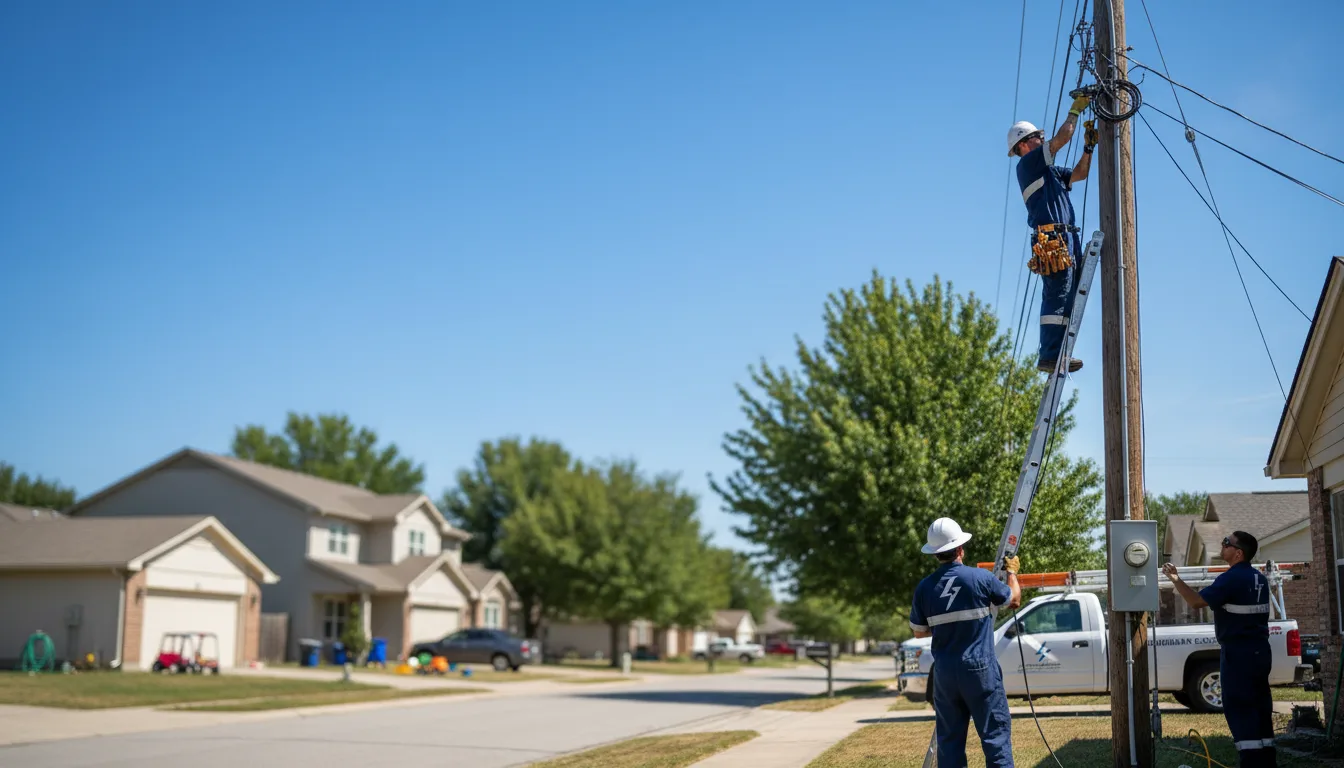 Residential electrician providing installation services in Diamond, OH